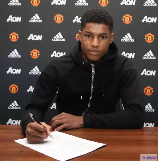 Photo: Rashford Pens New Contract Deal With Manchester United
